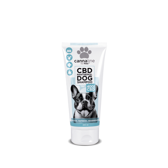 Šampūns suņiem ar pantenolu un CBD, (400 mg CBD) 200 ml, Cannaline
